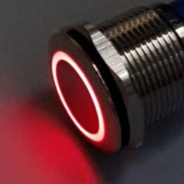 Gambar Saklar pencet | push ON stainless 22 mm plus Led - Merah dari mega gemilang glodok undefined Tokopedia