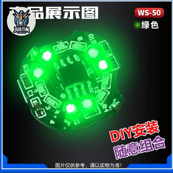 Gambar LED Gundam Magnetic 5 Mode GN Drive - Hijau dari Justinhobbies undefined Tokopedia