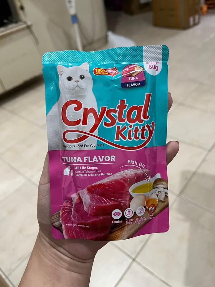 Gambar Crystal Kitty 80gr Pouch Makanan Kucing Basah Cat Wet Food Cat Food - CRYS Oceanfish dari Surabaya Pet Center 2 undefined 4 Tokopedia