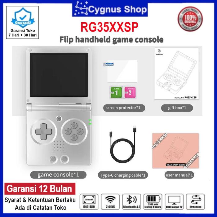 ANBERAled-Console de jeu portable rétro Open Source RG351V, lecteur de jeu, écran IPS, carte 64 Go, 2500 jeux classiques, RK3326, cadeaux  44