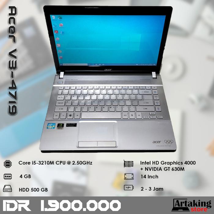 Jual Acer Aspire V3-4719 Core i5 Ram gb Murmer Kota