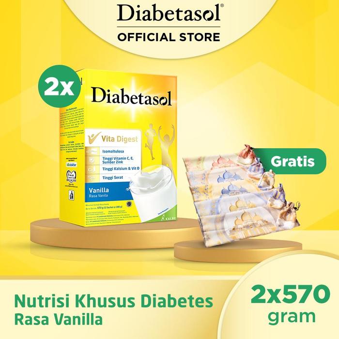 Gambar Terbaru Buy 2 Susu Diabetasol 570g Free Sajadah - Vanilla dari tomsond undefined Tokopedia