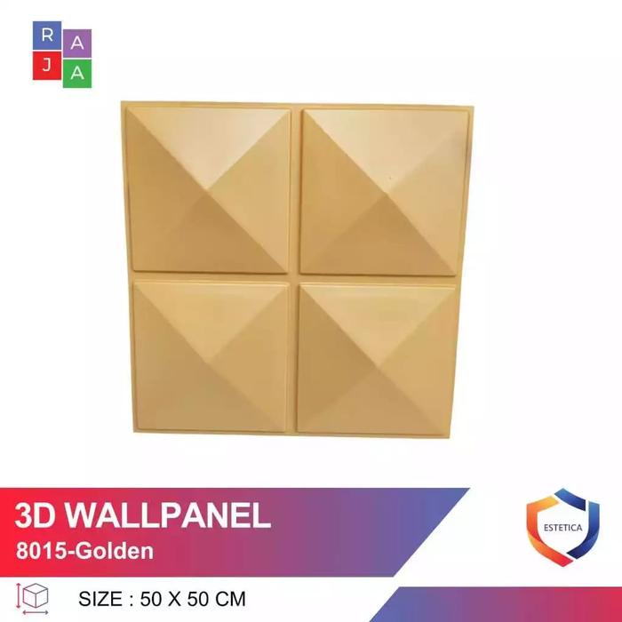 Gambar Wallpanel 3D PVC Putih Beragam Motif Ukuran 50x50 cm Harga Per Pcs - 8015 gold dari ESTETICA INTERIOR INDONEISA undefined Tokopedia
