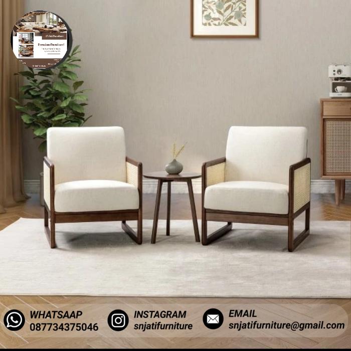 Jual Kursi Sofa Jati Minimalis Ruang Tamu Kursi Sofa Rotan Jati