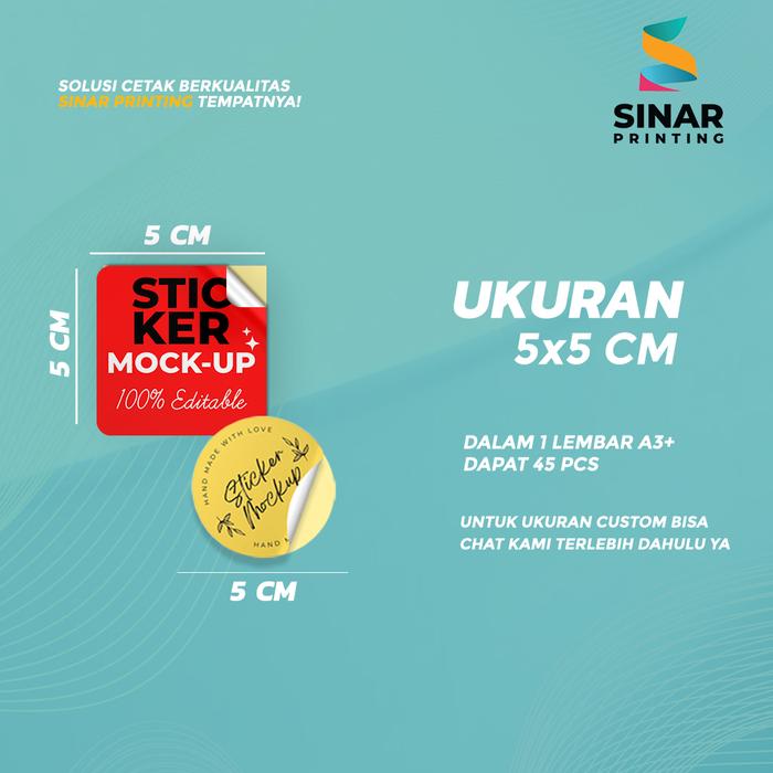 Gambar SINAR PRINTING - STICKER LABEL BONTAK CUSTOM DIE CUT - STIKER BONTAX KUSTOM A3 SATUAN - 5X5, GLOSSY dari Sinar Printing Bali undefined Tokopedia