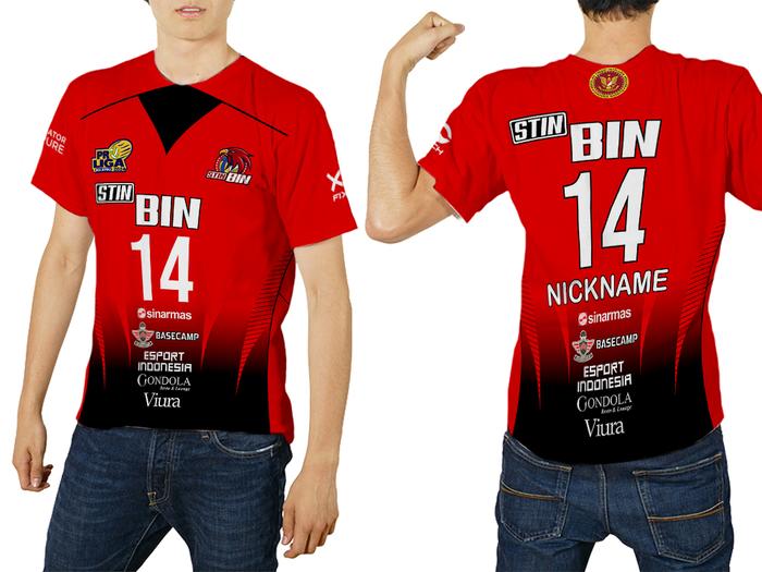 Gambar Baju Pria Jersey Voli Stin Jakarta Bin Proliga Merah 2024 Volley Ball Custom Full Printing - Lengan Pendek, S dari Uber Sublim Bandung undefined Tokopedia