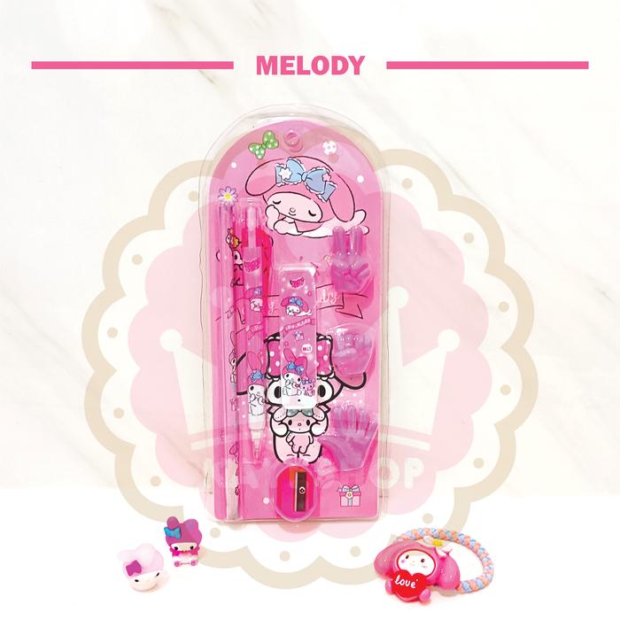 Gambar Alat Tulis Set Sanrio Dapat Pensil Rautan Pensil Mekanik Penghapus | Stationary Anak ATK Sekolah - Melody_atpencil dari edukayeshop undefined Tokopedia