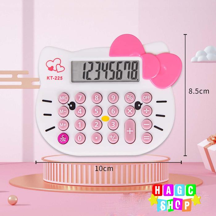 Gambar Hagcshop Kalkulator HELLO KITTY 8 Digit - Calculator Check & Correct KT A 225 - Putih dari Scvinens Official Store_NEW Kab. Tangerang Tokopedia