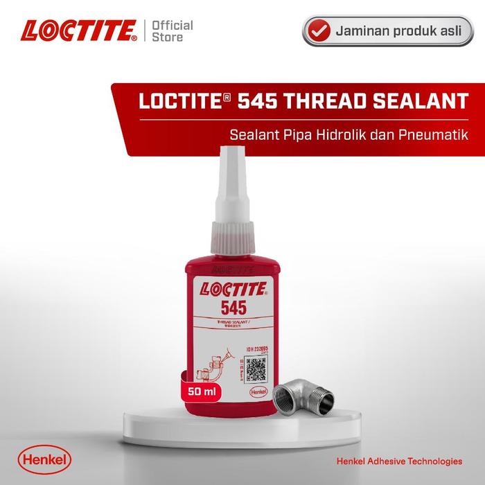 Gambar Termurah LOCTITE 545 Thread Sealant Seal Pipa Merah Hidrolik 50 ml dari SUNNY STORE.ID undefined Tokopedia