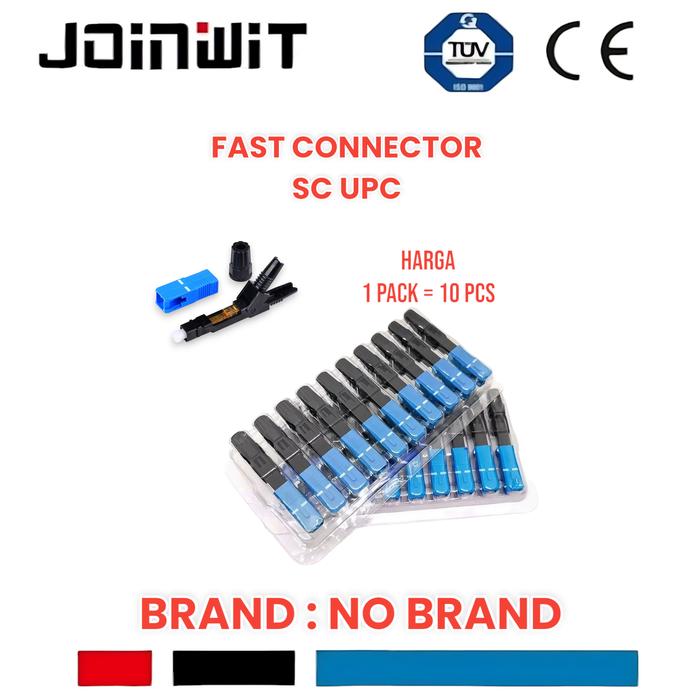 Gambar FAST CONNECTOR SC UPC 1 PACK / fast konektor sc upc biru 10pcs - UPC-BIRUU dari Joinwit undefined Tokopedia
