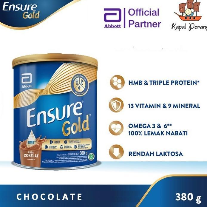 Gambar Terbaru Ensure Gold HMB Cokelat 380 gram dari tomsond undefined Tokopedia