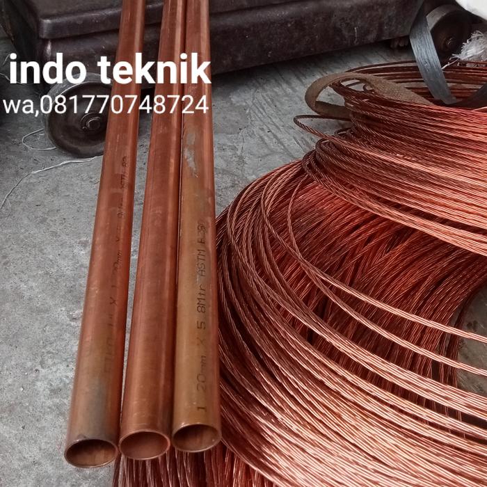 Gambar pipa tembaga ukuran diameter 7/8"(22mm)x 1mm x 1000mm dari indo teknik Glodok undefined Tokopedia