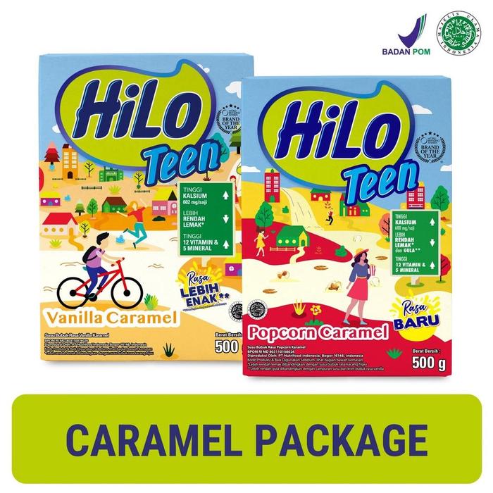 Gambar Terbaru Paket HiLo Caramel - HiLo Teen Vanilla Caramel 500g & Popcorn dari tomsond undefined Tokopedia