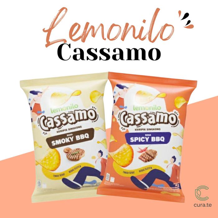 Gambar Lemonilo Cassamo Keripik Singkong 50Gr | Snack Sehat Cassava Chips - SPICY BBQ dari Murah Sekali Shop undefined Tokopedia