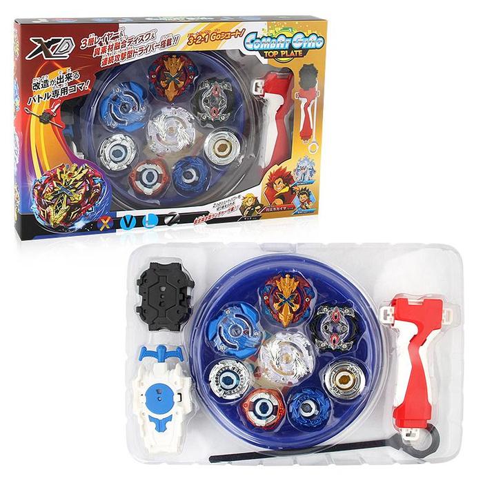 Gambar Gasing Beyblade Burst 4 in 1 Set Gasing GRATIS Arena Stadium Mainan - Blue dari kosmetikmurah12 undefined Tokopedia