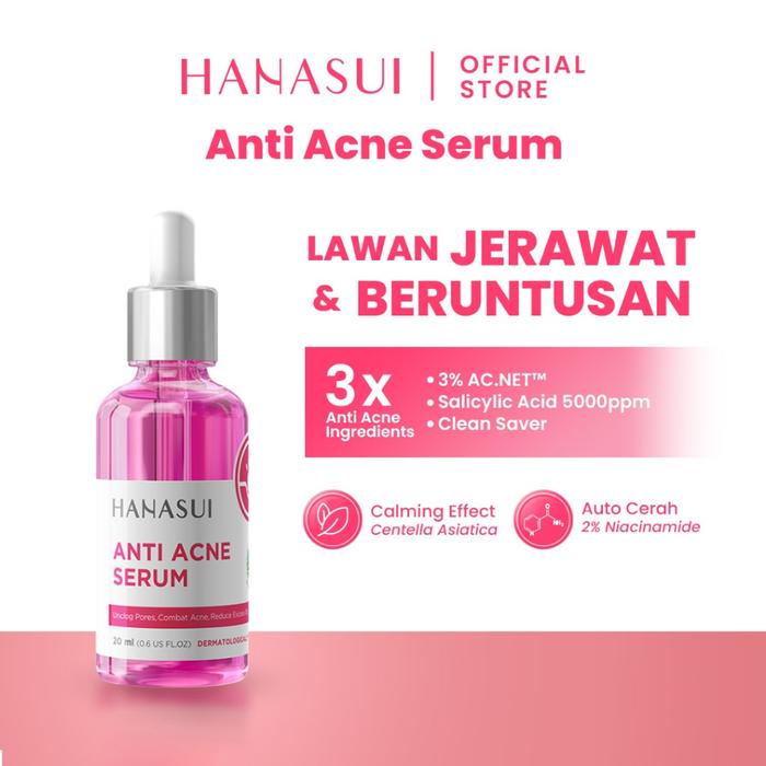 Gambar HANASUI SERUM SERIES Anti Acne Pink, Collagen Biru, Men Bright Active, Vit C, Gold - Anti acne dari grandtoserba makassar undefined Tokopedia