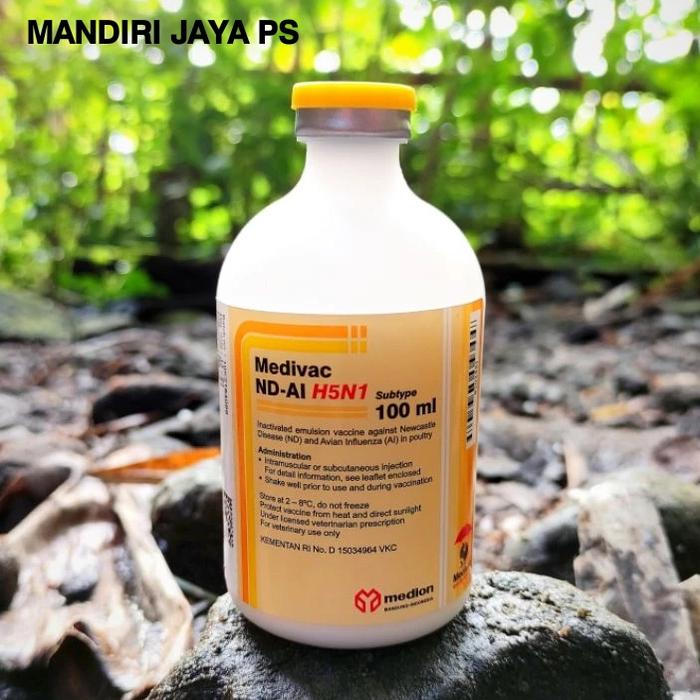 Gambar Vaksin Medivac ND AI H5N1 New Formula Netto 100 ml Dosis 200 Ekor Vaksin Mencegah Aratan Flu Burung Penyakit Tetelo Kepala Memutar Plus Anti Stress Sehingga Menyeimbangkan Imun Tubuh Ayam dari Warung_Online07 undefined Tokopedia