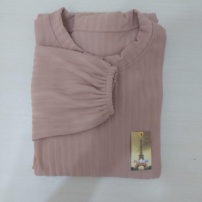 Gambar TUNIK WANITA PANJANG BELAH SAMPING - Peach, Jumbo/ 65-85 Kg dari Feelisha undefined Tokopedia
