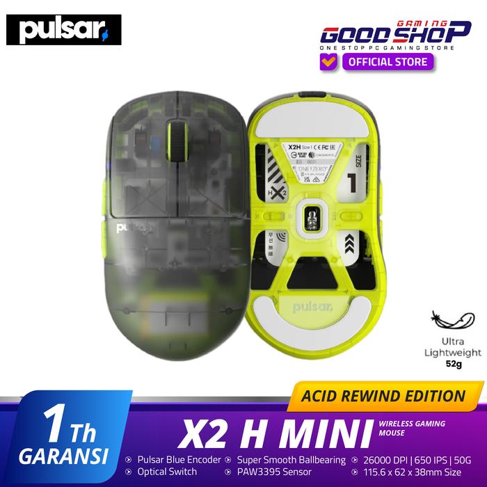 Promo Pulsar X2H / X2 H Mini Wireless Gaming Mouse Acid Rewind 