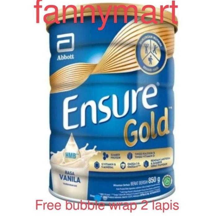 Gambar Terbaru ENSURE GOLD VANILLA 850 gram (exp 04-2024) Free bubblewrap 2 dari tomsond undefined Tokopedia
