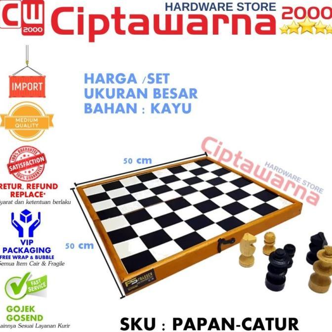 Gambar Permainan Papan Catur kayu Folding Chessboard - MULUS dari Bailey Merchant undefined Tokopedia