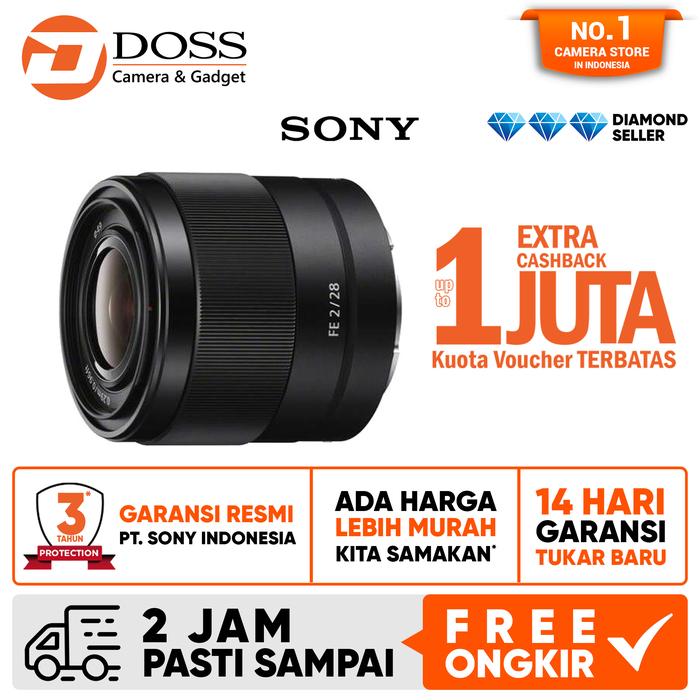 Gambar Sony FE 28mm f2 Lensa Sony 28 mm f/2 - FE 28MM F2 dari DOSS Camera & Gadget undefined Tokopedia