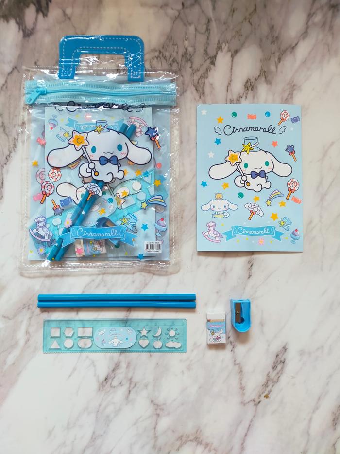 Gambar PENSIL ATK SET 7 IN 1 SANRIO KUROMI CINNAMOROLL MELODY - Cinamorol7in1Ta dari Violetacc undefined Tokopedia