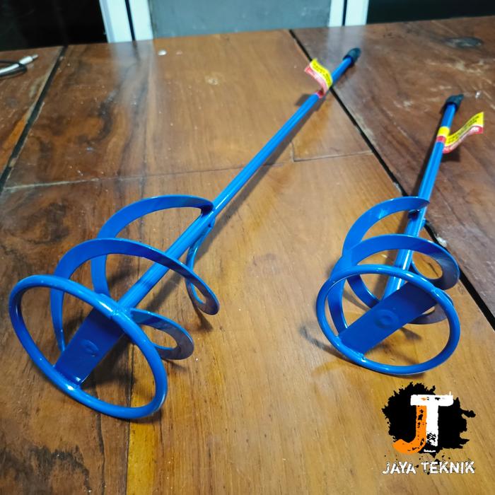 Gambar Paint mixer Tjap Mata 60 80 100 mm sds plus alat pengaduk cat / semen - 60 × 400 mm dari Pasundan Jaya Teknik undefined Tokopedia