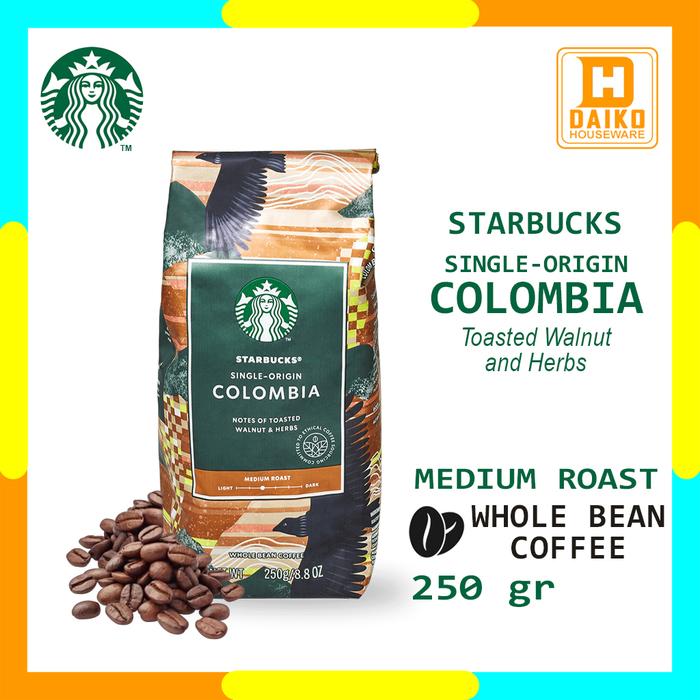 Gambar Kopi Starbucks Bean and Ground Coffee Bag Blonde Medium Dark Roast - BEAN COLOMBIA dari Daiko Houseware undefined Tokopedia