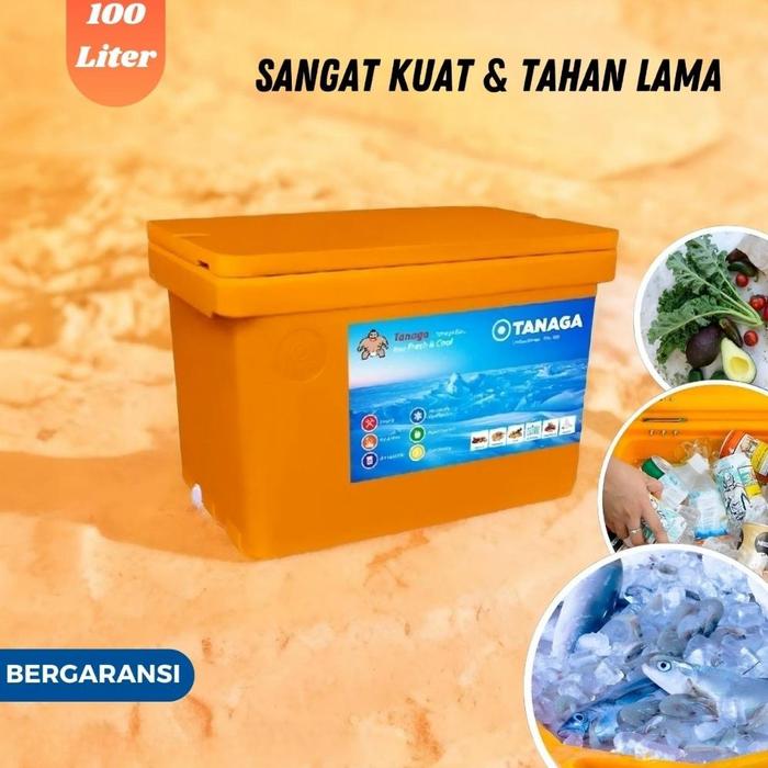 Cooler Box Tanaga 100 Liter Termos Es Kotak Tempat Es Batu Daging Ikan  TUTUP BOX di Gafin Jaya Shoop Tokopedia