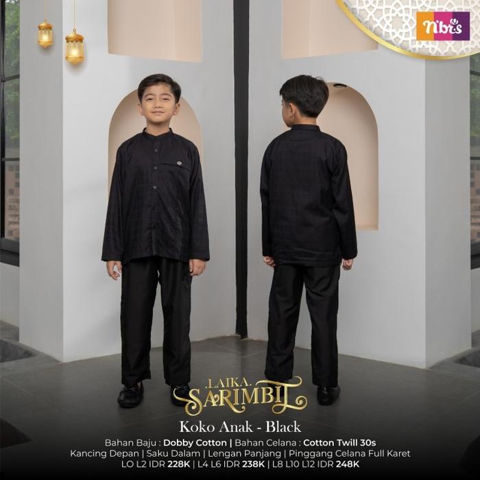 Gambar Nibras Koko anak Promo sale Cuci Gudang - laika black, L12 12tahun dari Nibras House Store undefined 2 Tokopedia
