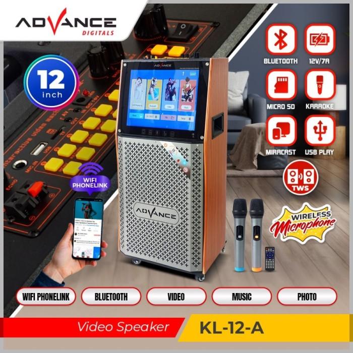 Gambar SPEAKER PORTABLE ADVANCE KL15B Speaker 15 inch Ada TV 17 inch + 2 Mic - KL 12B/ ADA TV dari TOKO JAWA ELECTRIK undefined 5 Tokopedia