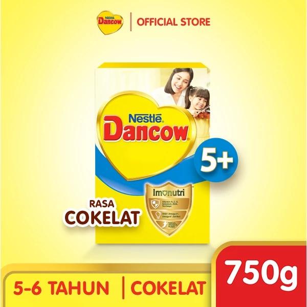 Gambar Nestle Dancow 5+ Nutritods Susu Pertumbuhan Rasa Cokelat 5 - 6 Tahun Box 750 Gram dari storehibiscus undefined Tokopedia