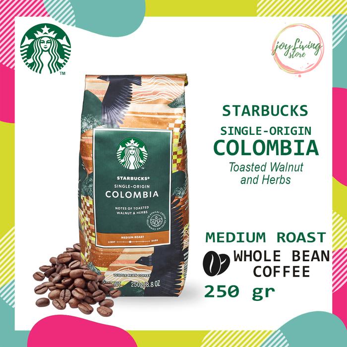 Gambar Kopi Starbucks Whole Bean and Ground Coffee Bag Blonde Medium Dark Roast - BEAN COLOMBIA dari Joy Living Store undefined Tokopedia