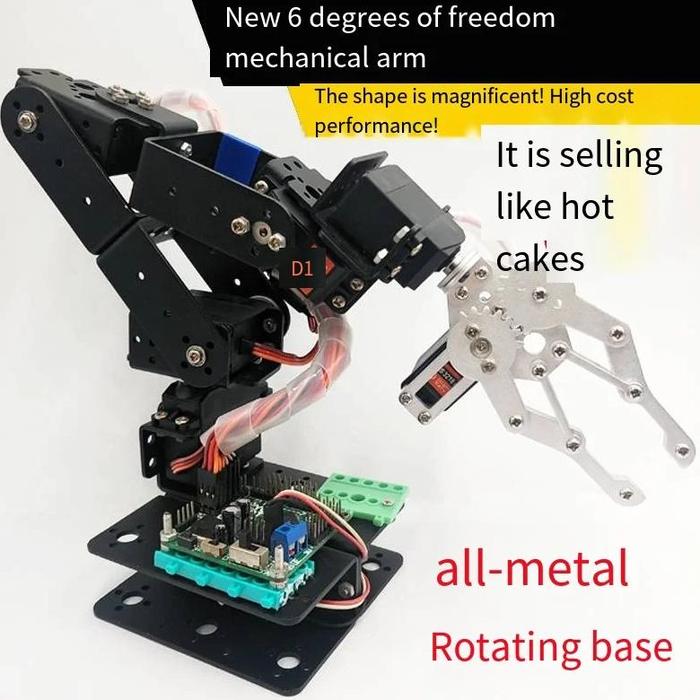 Gambar 6 DOF Robotics Kit Educational Robot Manipulator Metal Alloy Arm Serv dari Chuugakkou undefined Tokopedia