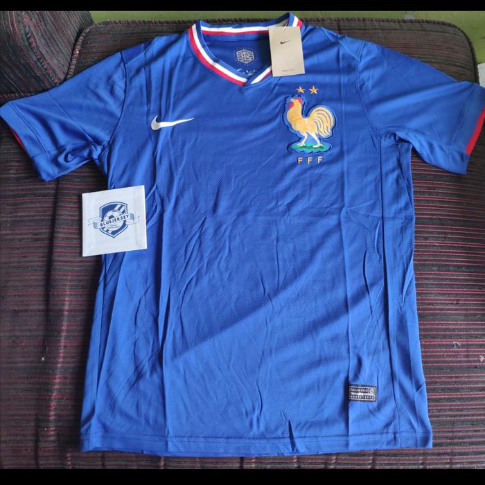 Gambar JERSEY BAJU BOLA PERANCIS PRANCIS HOME EURO 2024 GRADE ORI - JERSEY POLOS, XL dari BlueJersey29 undefined Tokopedia