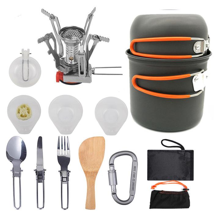 Gambar Set Alat Masak Paket Kompor Camping Outdoor Cooking Set Aluminium dari KASMA STORE undefined Tokopedia
