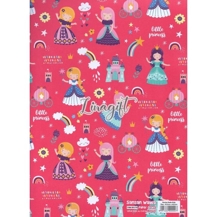 Gambar ( 5 Lembar ) VINTAGE PRINCESS SANWA - KERTAS KADO CLASSIC - GIFT WRAP - SW5770 dari PartyZone10 undefined Tokopedia