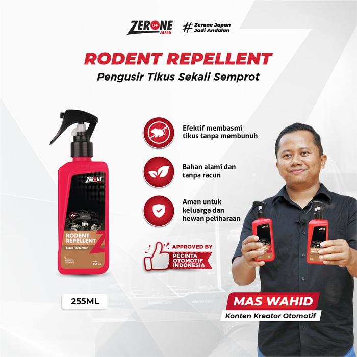 Gambar Semprotan Tikus Untuk Mobil Rodent Repellent Zerone Japan X Mas Wahid Cairan Pengusir Tikus Rumah Paling Ampuh - 1 BOTOL dari Zerone Japan Automotive undefined Tokopedia