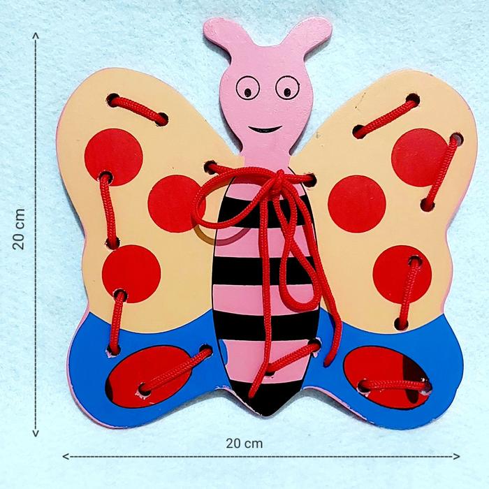 Gambar Mainan edukatif /edukasi anak /Papan jahit /APE /alat peraga edukakasi - lebah dari Haikal Bersaudara_NEW undefined Tokopedia