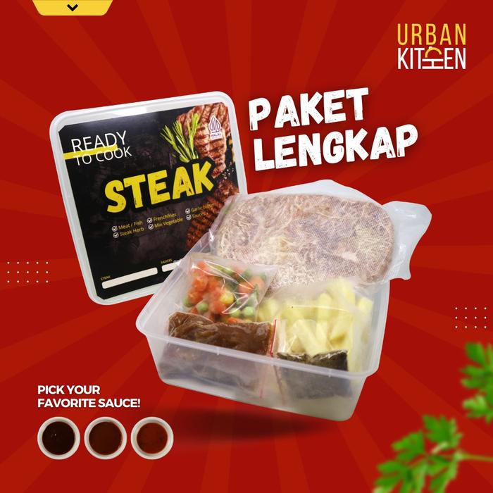 Gambar Steak Murah Paket Lengkap Daging Wagyu Meltique Sirloin - 200gr, Barbeque dari Urban Meat undefined Tokopedia