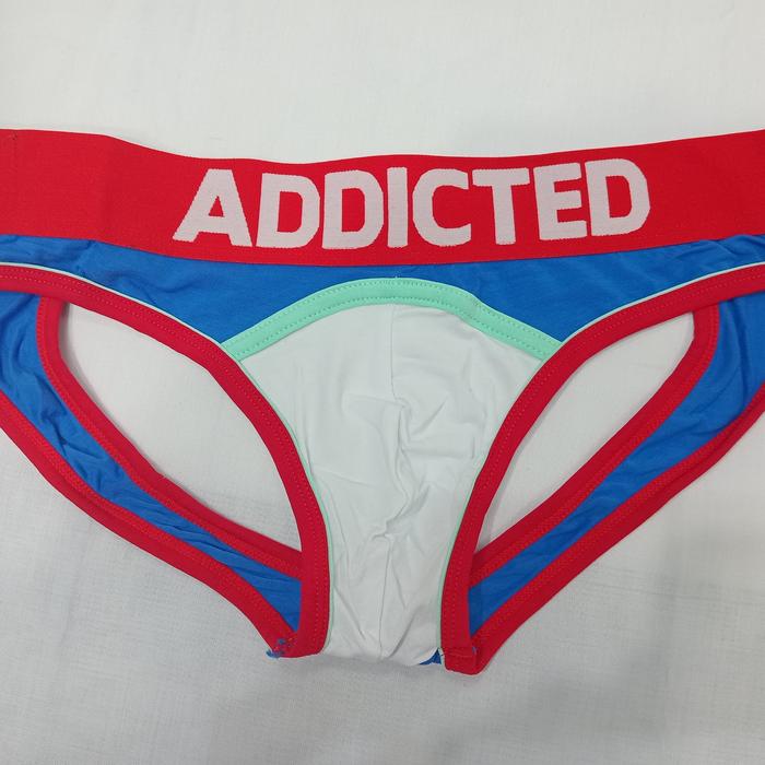 Gambar CNCD AD227 JOCK BRIEF ADDICTED Double Piping Bottomless Boxer, Khaki - Biru, M dari RadjaTrendsCollection undefined Tokopedia