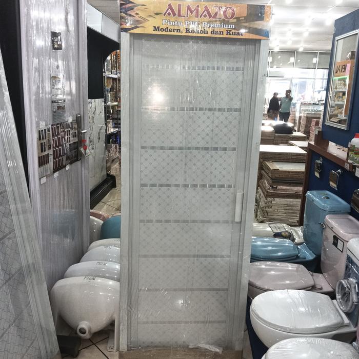 Gambar pintu kamar mandi PVC almaz 70x195cm full set - 50 dari bangunanjayabogorselatan undefined Tokopedia