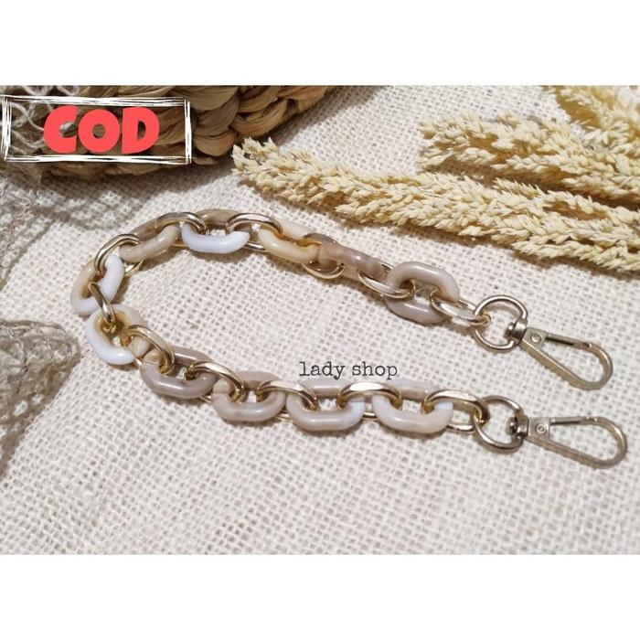 Gambar Trendi Aksesoris Tas Wanita Rantai Tas Hand Bag Strap Tas - HB Beige dari Jamilah Yusof Central undefined Tokopedia