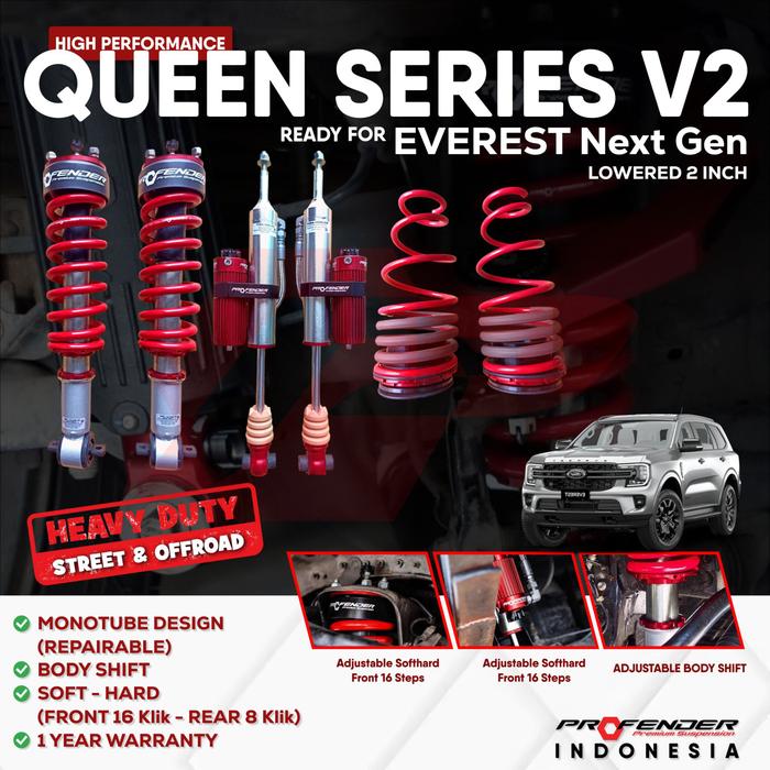Jual PROMO !!! [QUEEN SERIES] Suspensi Shockbreaker PROFENDER MONOTUBE ...