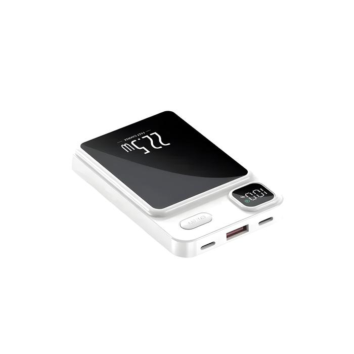 Gambar LENTIVEN Powerbank Wireless Megasafe 10000Mah Mini Fast Charging Led Dispaly WE51 - Putih dari LENTIVEN Kota Tangerang Selatan Tokopedia