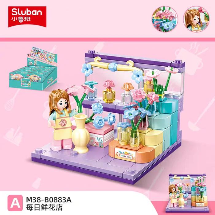 Gambar Mainan Brick Sluban Girls Cewe Mini handcraft Doll House DIY M38-B0883 STORE EDITION - M38-B0883A dari New Hobby_NEW undefined Tokopedia
