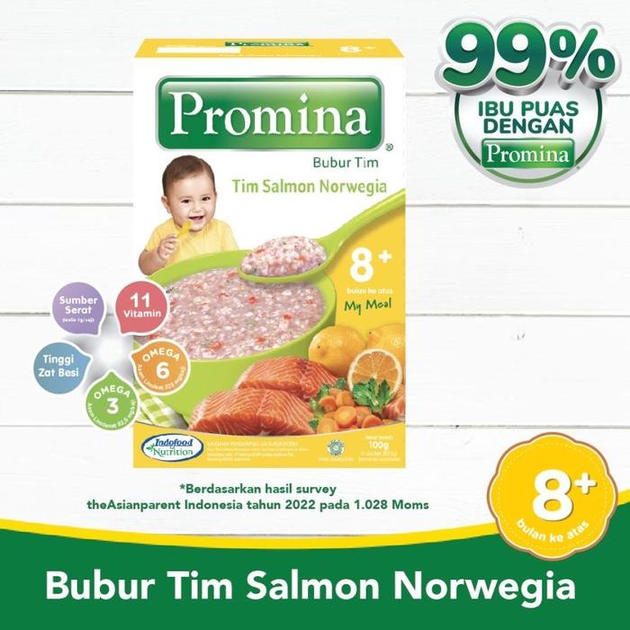 Gambar DIJUAL MURAH PROMINA BUBUR BAYI 8+ 100GR / MPASI BAYI / PROMINA BUBUR - SALMON NORWEGIA dari Imam Koleksii undefined Tokopedia