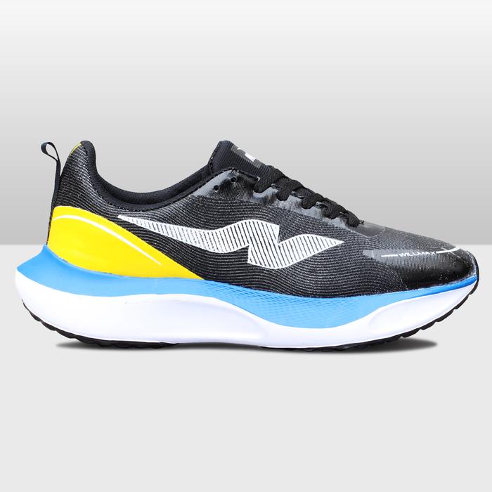 Gambar Nuevo Willmax HItam Biru Sepatu Running Olahraga Lari Jogging Pria - Hitam Biru, 39 dari NUEVO Offcl Shop undefined Tokopedia