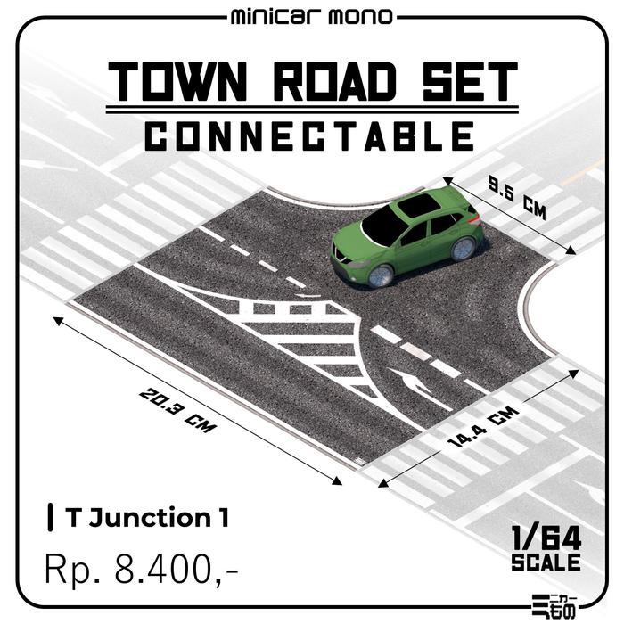 Model Town Road Rta Jual Diorama Sheet Town Road Set -T Junction- - T Junction 1 - Jakarta ...